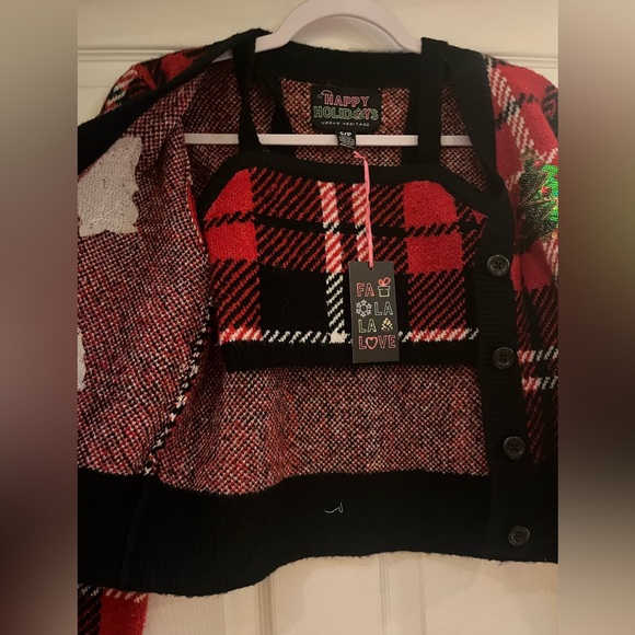 NWT Christmas Sweater 2 piece - Picture 2 of 2